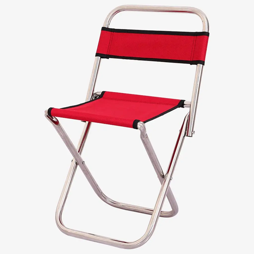 Long Backrest Lightweight Chair Folding Chair Camping Chair Portable Outdoor  Fishing BBQ Seat